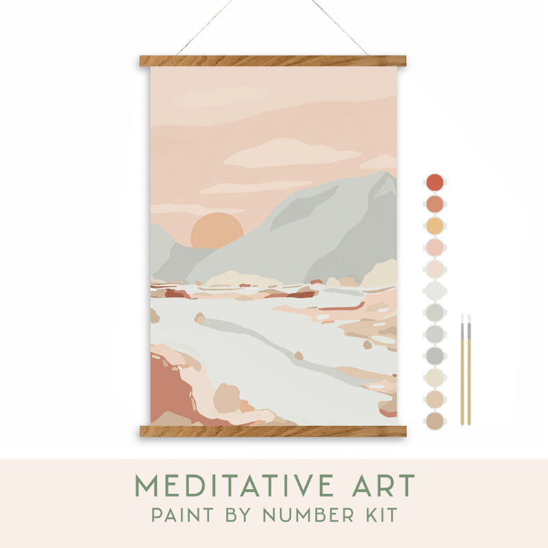 A Walk in Nature Paint by Number Kit + Magnetic Frame