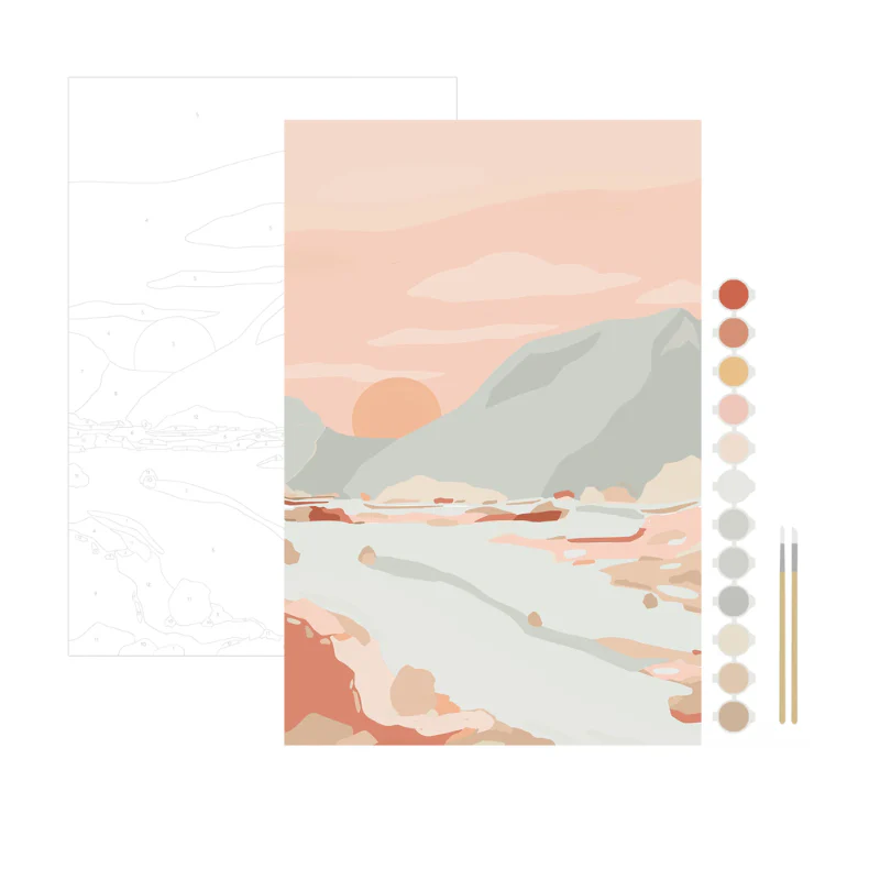 A Walk in Nature Paint by Number Kit + Magnetic Frame