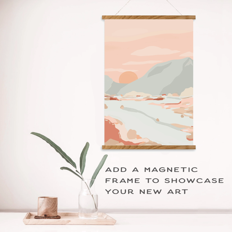 A Walk in Nature Paint by Number Kit + Magnetic Frame